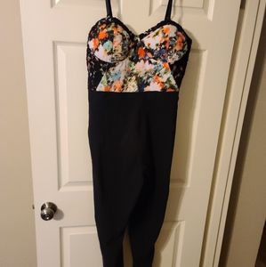 Bustier top jumpsuit